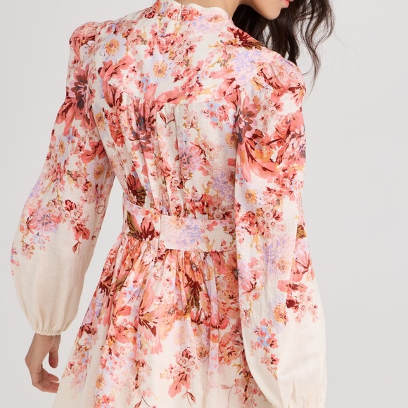 Zimmermann Devi Plunge Mini Dress AU 3. US Size 10 BNWT - Picture 14 of 15